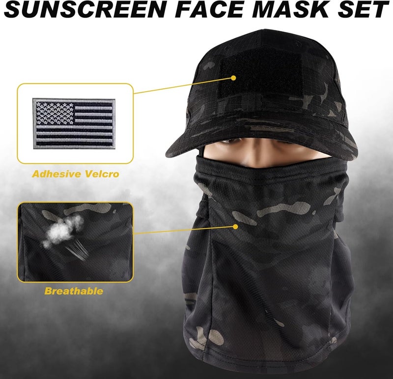 NewBEP Tactical Vest Set for Men, Airsoft Paintball Vest Quick Release Airsoft Vest and Equipment with Hat,Glove,Visor - Image 4